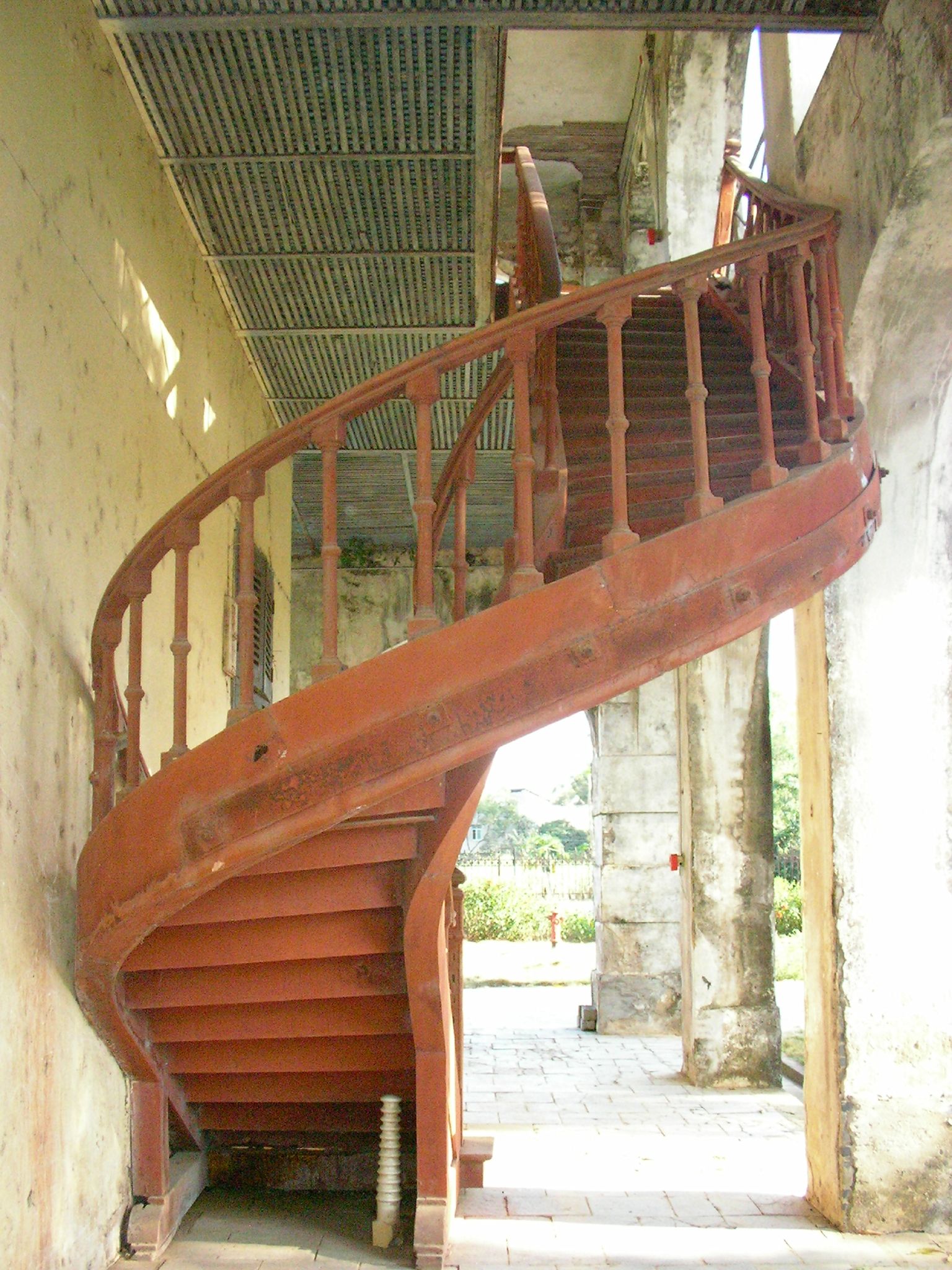 French staircase at the ruins of the french consulate in longzhou, guangxi, china.jpg